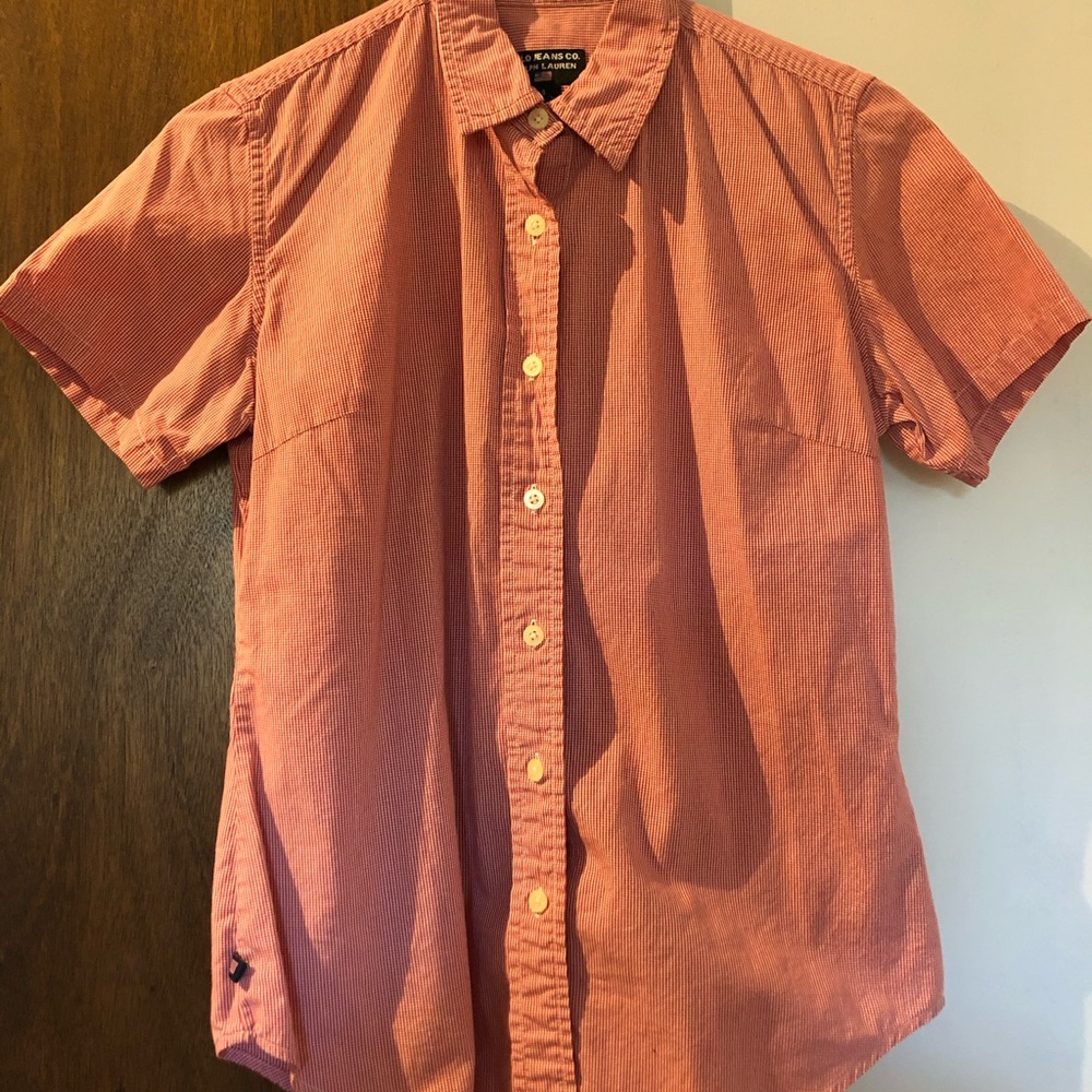 Ralph Lauren short sleeve checkered button up